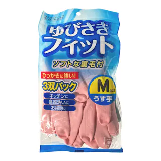 天然ゴム薄手手袋 3双組