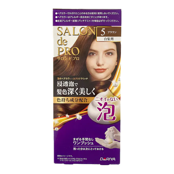 ダリヤ サロンドプロ 泡のヘアカラー エクストラリッチ 5 ブラウン