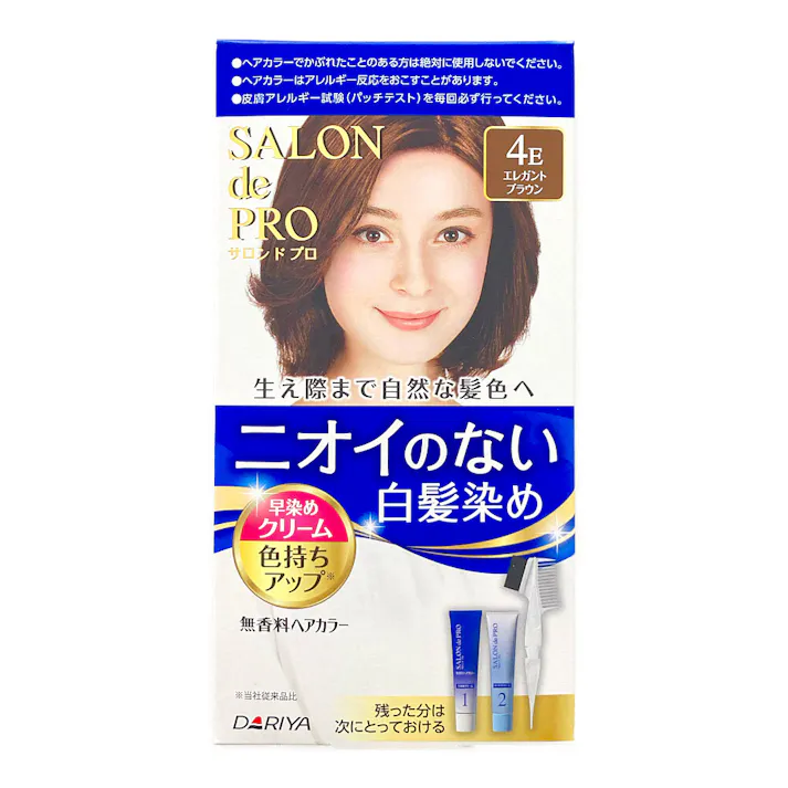 ダリヤ サロンドプロ 無香料ヘアカラー 早染めクリーム 4E