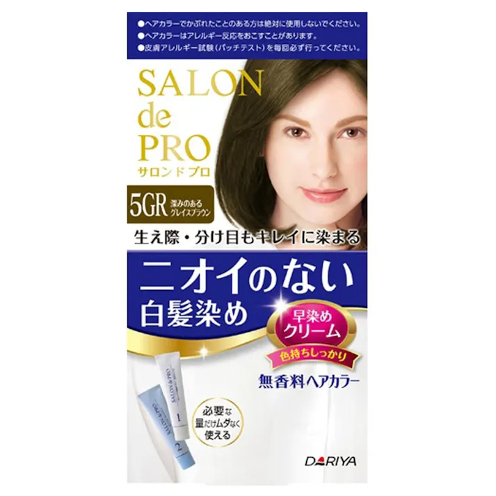 ダリヤ サロンドプロ 無香料ヘアカラー 早染めクリーム 5GR