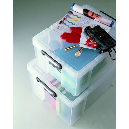 CAINZ-DASH】天馬 フタ式収納ケース ロックス 440M クリア 300