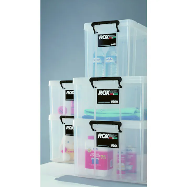 【CAINZ-DASH】天馬 フタ式収納ケース ロックス 530S クリア 390×530×165 811001039【別送品】