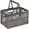 【CAINZ-DASH】天馬 折りたたみバスケット ハンドル付き L グレー 811000818【別送品】