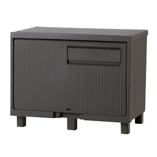 積み重ねても受け取れる宅配ボックス ダークグレー 幅60cm 高さ47cm 奥行37cm