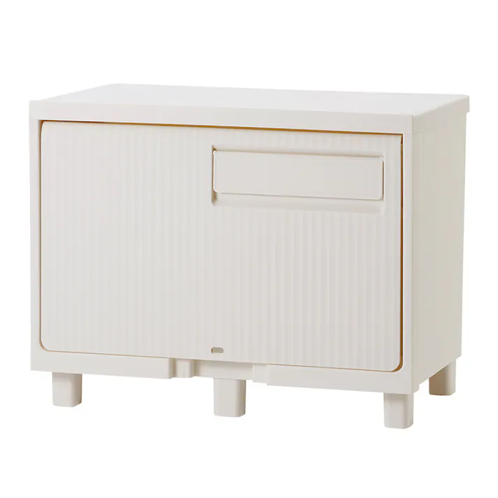 積み重ねても受け取れる宅配ボックス オフホワイト 幅60cm 高さ47cm 奥行37cm