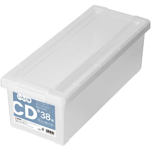 天馬 CDいれと庫 クリア 175×450×150 110001032 フタ式収納ケース 天馬 CDいれと庫 クリア 175×450×150 110001032 フタ式収納ケース