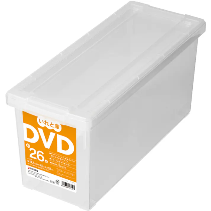 【CAINZ-DASH】天馬 DVDいれと庫 クリア 175×450×210 110001033【別送品】