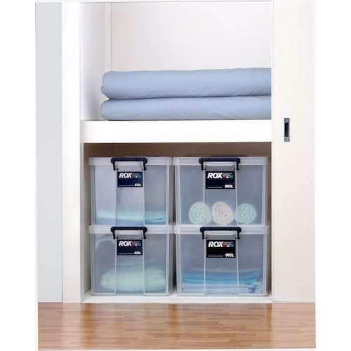 CAINZ-DASH】天馬 フタ式収納ケース ロックス 660M クリア 440