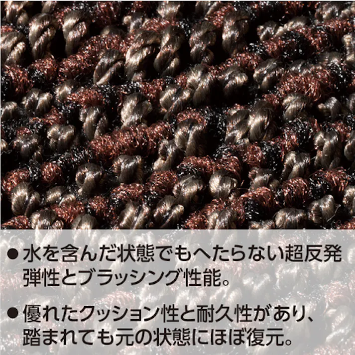 【CAINZ-DASH】テラモト 雨天用マット ニューリブリードマット グレー 900×1800mm MR-049-356-5【別送品】