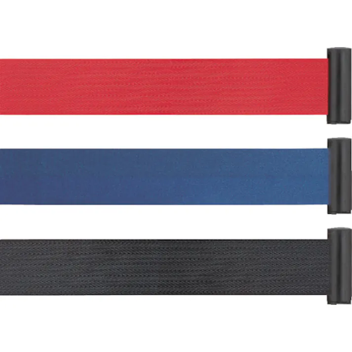 【CAINZ-DASH】テラモト ベルトパーテーションスタンドD(ステン)ベルト赤 SU-660-500-2【別送品】