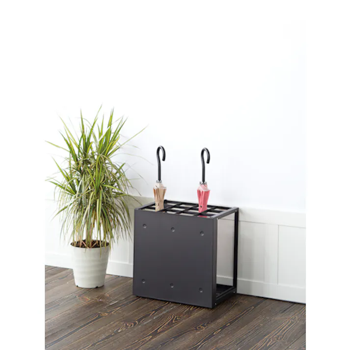 【CAINZ-DASH】テラモト パネル傘立36 ブラック UB-299-036-7【別送品】