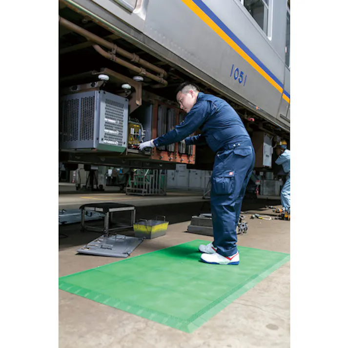 【CAINZ-DASH】テラモト ジョイント制電マット2専用 角ふち MR-009-190-1【別送品】