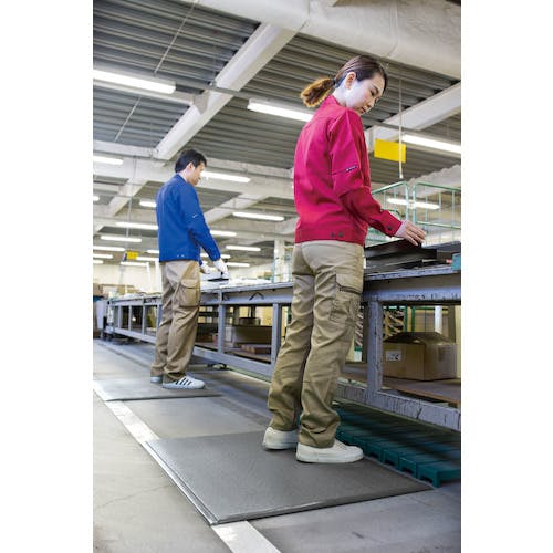 CAINZ-DASH】テラモト テラクッション極厚 グレー 750×900mm