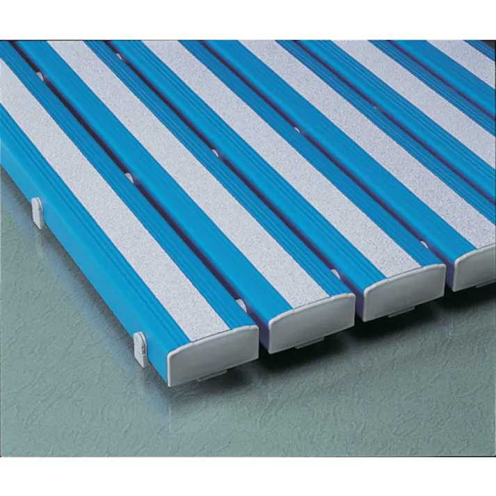 【CAINZ-DASH】テラモト 抗菌滑り止め安全スノコ(完成品)400×900mm 青 MR-098-411-3【別送品】