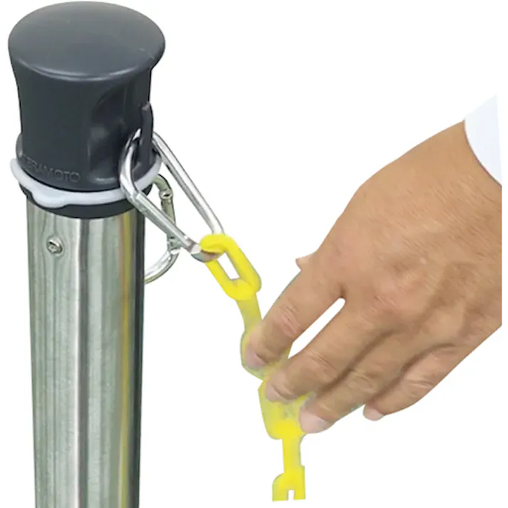 【CAINZ-DASH】テラモト チェーンスタンド プラチェーン 黄 SU-662-100-6【別送品】