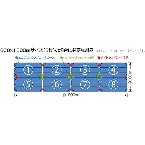 CAINZ-DASH】テラモト エコブロックスノコ 灰 MR-095-010-5【別送品