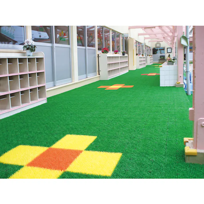 【CAINZ-DASH】テラモト ユニットターフα 緑 300x300mm MR-001-378-1【別送品】