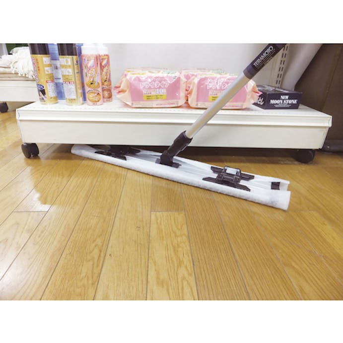 【CAINZ-DASH】テラモト ライトモップ黒パイプ柄６０ｃｍ CL-352-060-0【別送品】