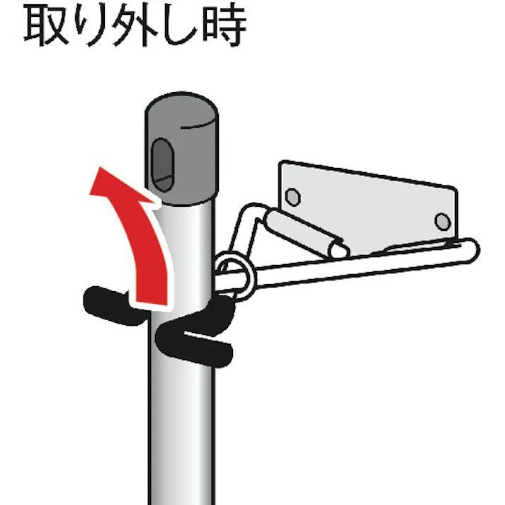 【CAINZ-DASH】テラモト モップハンガーRC型コンパクト(6本掛) CE-491-340-0【別送品】