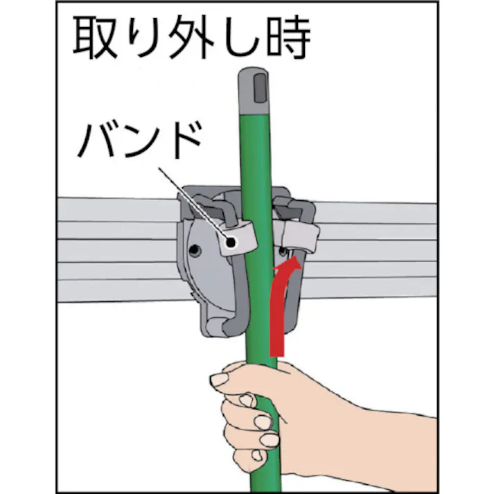 【CAINZ-DASH】テラモト コアラモップハンガーA型(12本掛) CE-491-410-0【別送品】