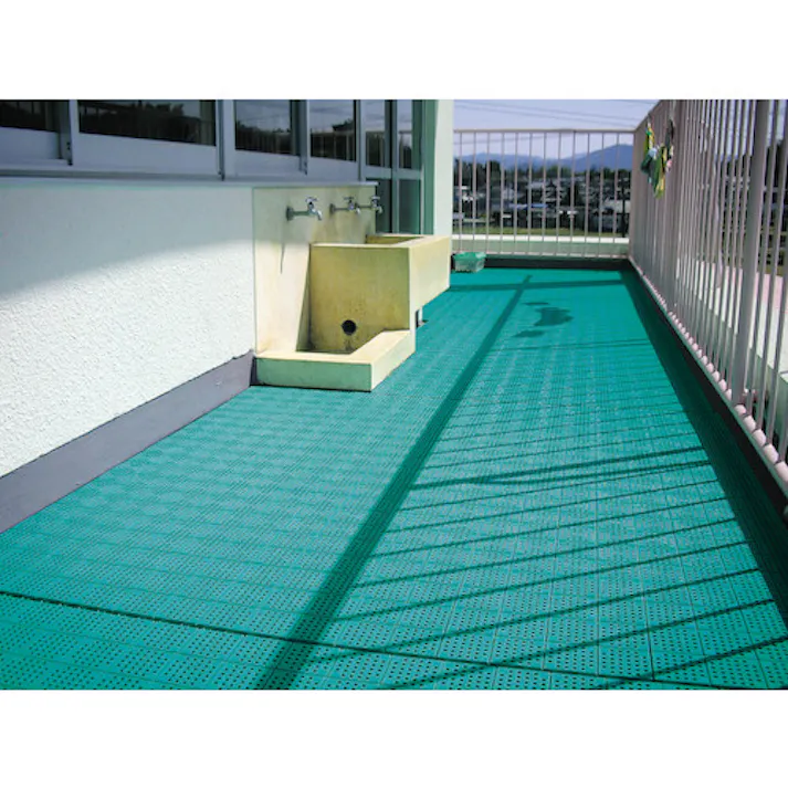 【CAINZ-DASH】テラモト タッチマットツー 黄色 300×300mm MR-064-176-5【別送品】