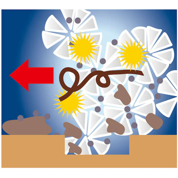 【CAINZ-DASH】テラモト EFフリーフィット用モップスペア CL-737-200-0【別送品】