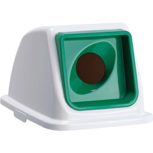 【CAINZ-DASH】テラモト エコ分別カラーペールＷ６５　蓋　緑丸穴　あきびん DS-194-732-1【別送品】