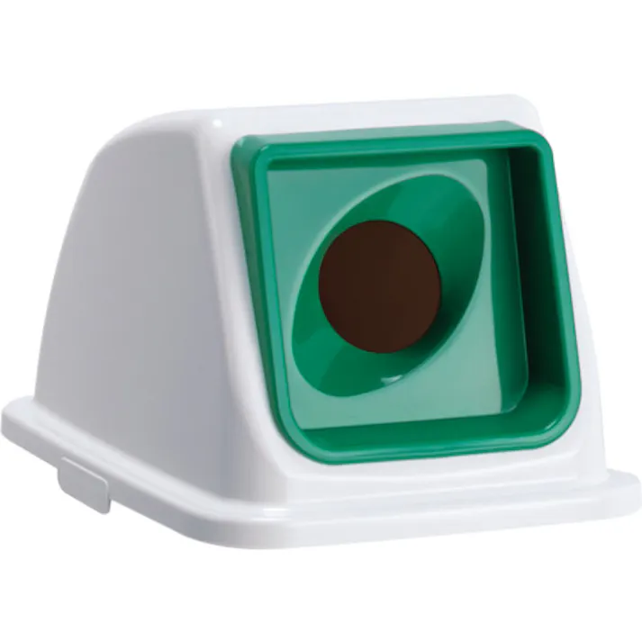 【CAINZ-DASH】テラモト エコ分別カラーペールW65 蓋 緑丸穴 あきびん DS-194-732-1【別送品】