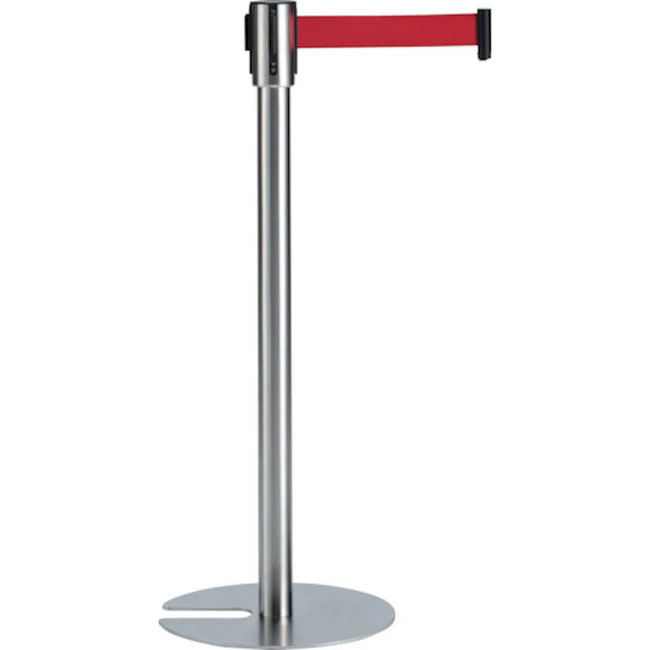 【CAINZ-DASH】テラモト ベルトパーテーションスタンドUN ステンベルト青 SU-661-800-3【別送品】