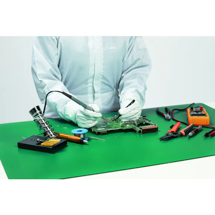 【CAINZ-DASH】テラモト 制電クッションデスクマット 1200×600mm MR-155-130-1【別送品】