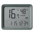 タニタ 温湿度計時計 スモーキーグリーン TC421GR