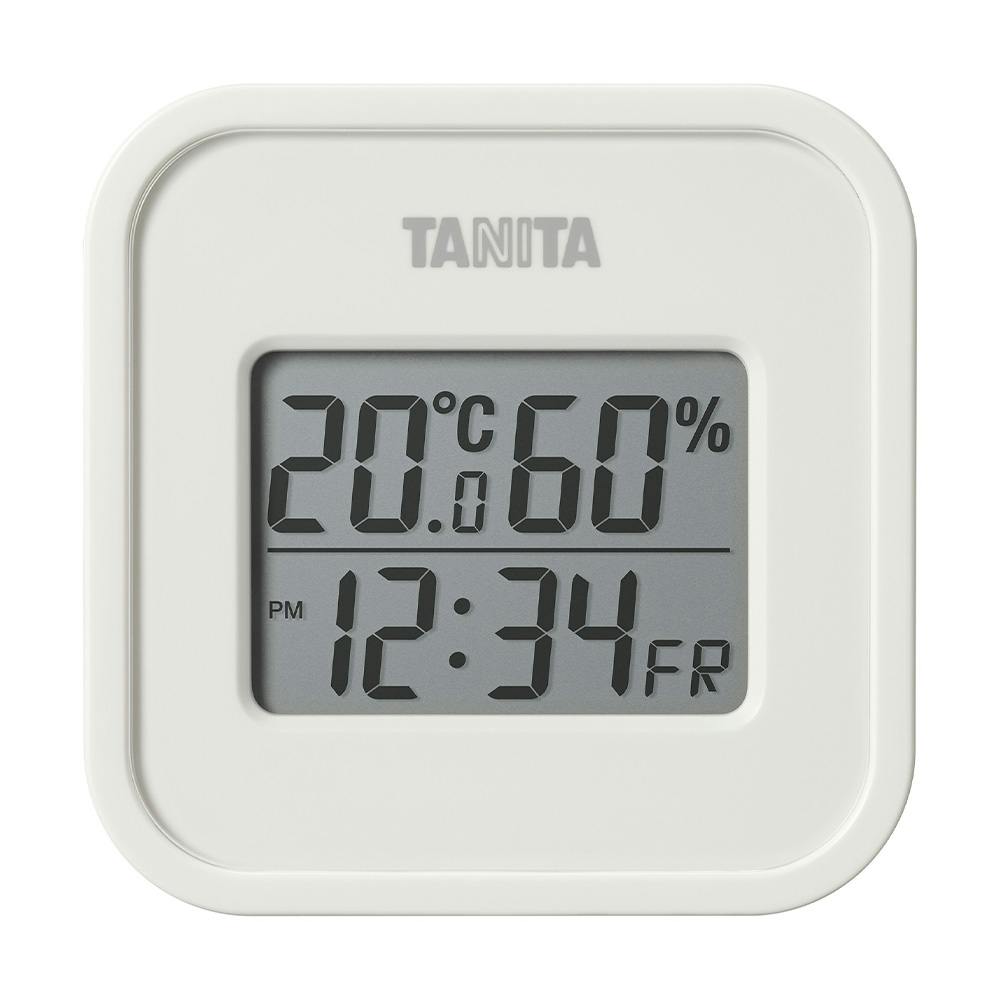 タニタ デジタル温湿度計 アイボリー TT-588-IV 温度計・湿度計 タニタ デジタル温湿度計 アイボリー TT-588-IV 温度計・湿度計