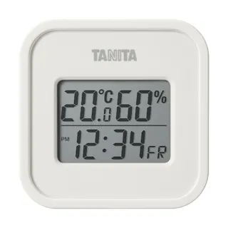 タニタ デジタル温湿度計 アイボリー TT-588-IV