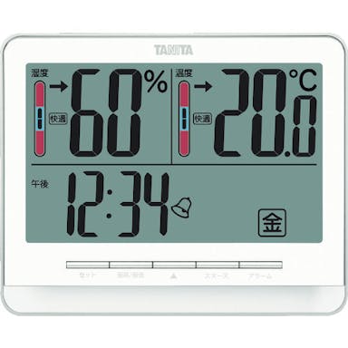 【CAINZ-DASH】タニタ デジタル温湿度計　ＴＴ‐５３８‐ＷＨ TT-538-WH【別送品】
