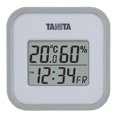 タニタ デジタル温湿度計 TT558 グレー