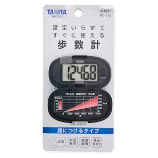タニタ 歩数計 PD-645 ブラック