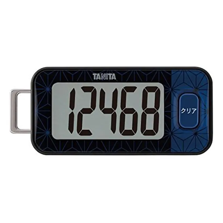 タニタ 3Dセンサー搭載歩数計 ブルーブラック FB-740