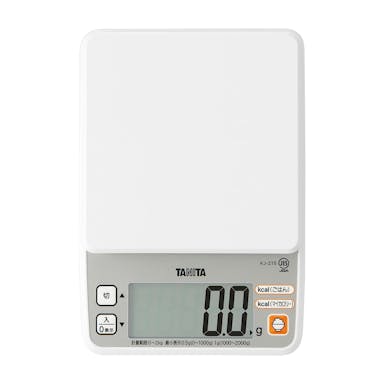 TANITA タニタ デジタルクッキングスケール KJ-215 ホワイト【2kg/0.5g単位】