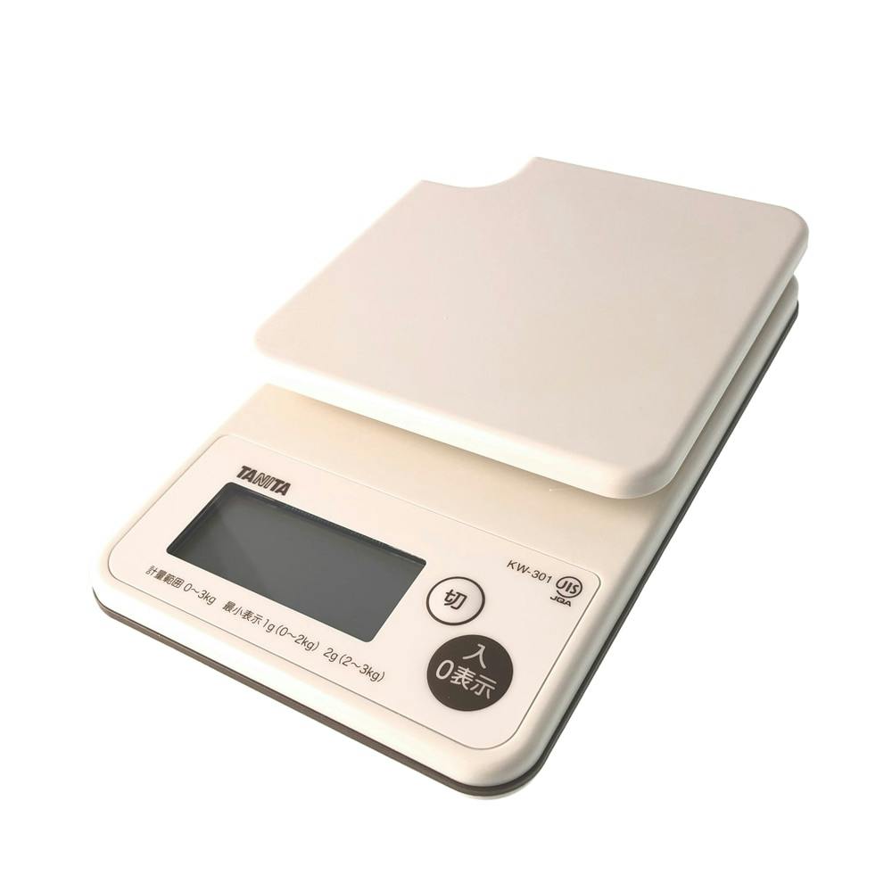 タニタ デジタルクッキングスケール アイボリー Kw301 3kg 1g単位 ホームセンター通販 カインズ