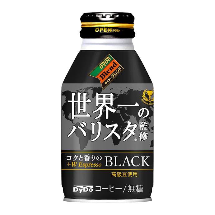 【ケース販売】ダイドーブレンド ブラック 世界一のバリスタ監修 ボトル缶 275g×24本(販売終了)