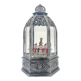 バブルLEDライト スノーマン 六角