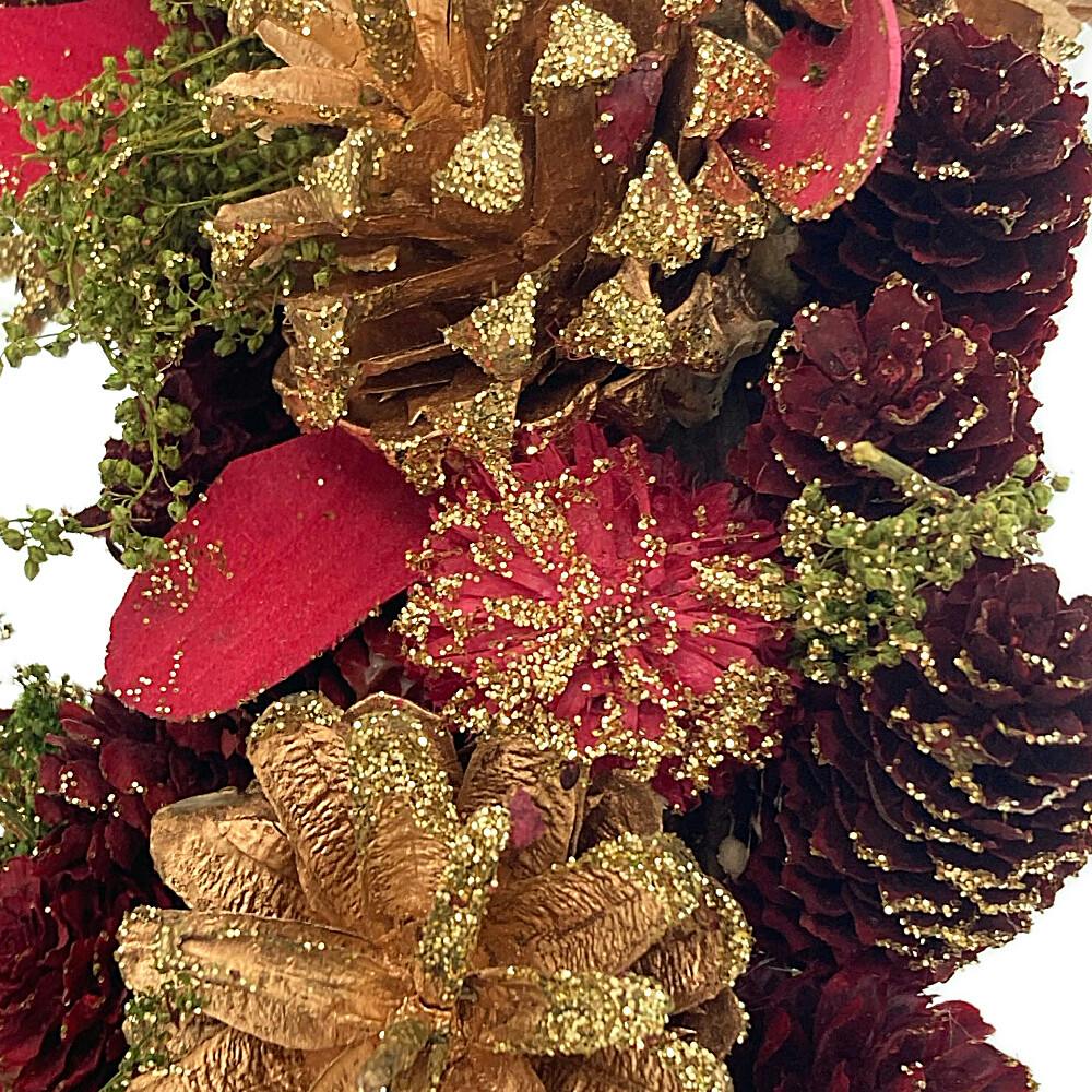 クリスマスリース レッド L | クリスマス用品 通販 | ホームセンターの