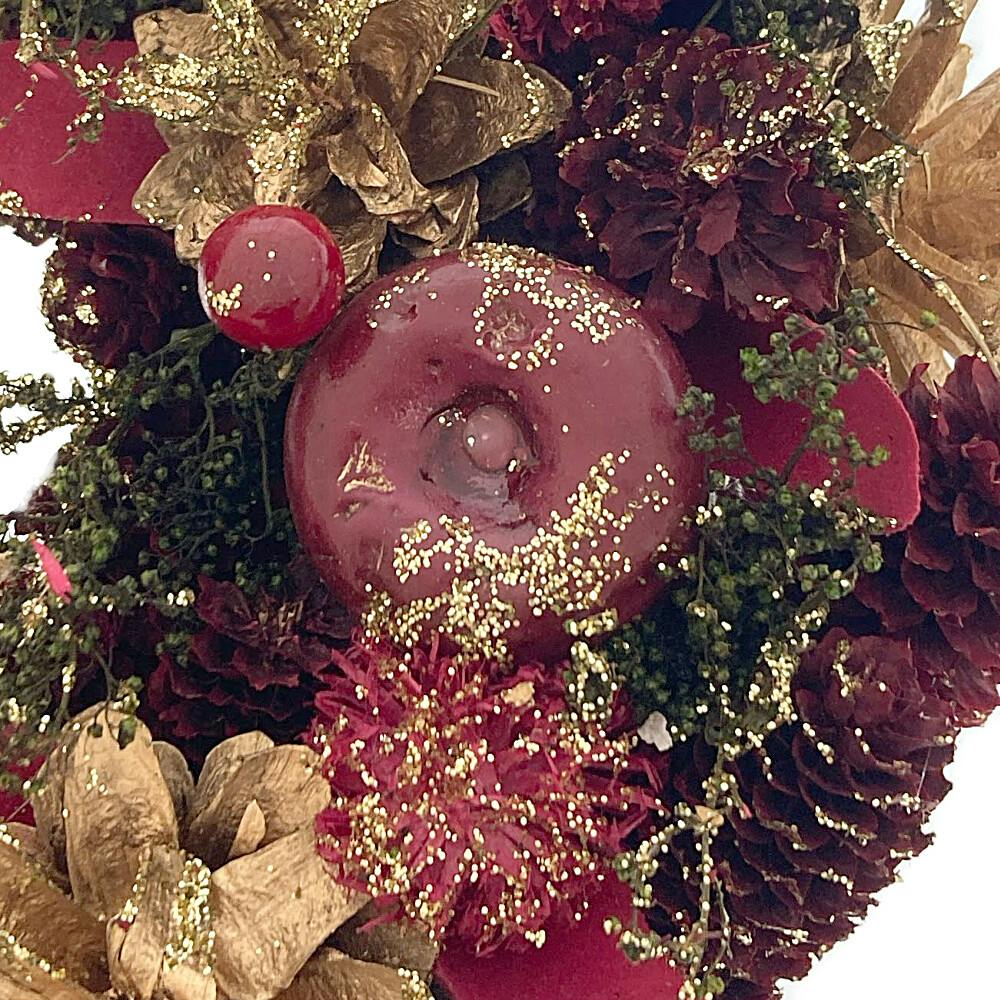 クリスマスリース レッド M | クリスマス用品 通販 | ホームセンターの