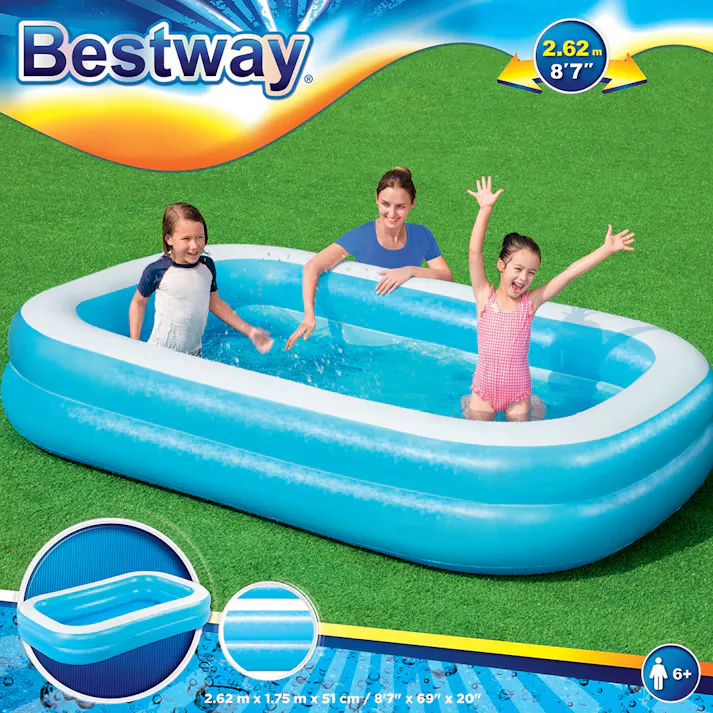 四角プール ファミリークリスタル 262cm