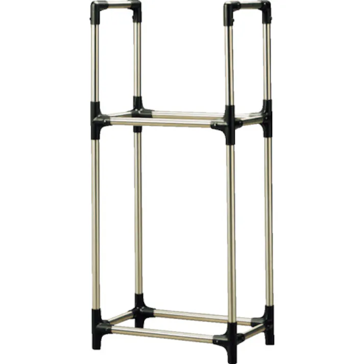 【CAINZ-DASH】アイリスオーヤマ 204563 ステンレス製タイヤラックRV車用 ブラック/グレー KSL-710【別送品】