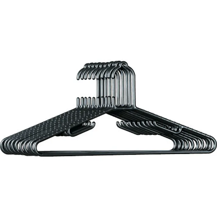 【CAINZ-DASH】アイリスオーヤマ 227185 BAUハンガー 10P BAU-4310 ブラック BAU-4310【別送品】
