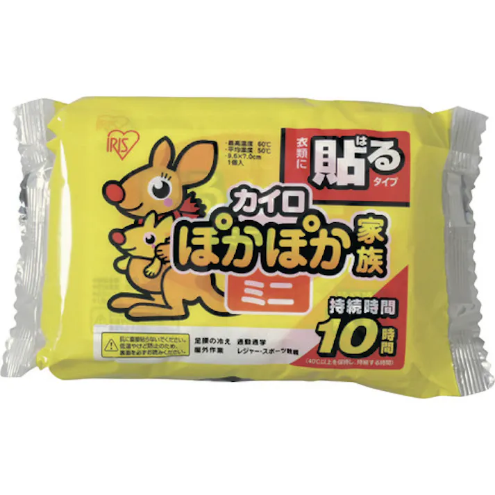 【CAINZ-DASH】アイリスオーヤマ 264592 ぽかぽか家族 貼るミニ 10P PKN-10HM【別送品】