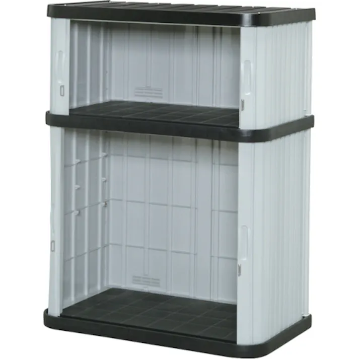 【CAINZ-DASH】アイリスオーヤマ 201587 ミニロッカー ML-1250V ブラック/グレー ML-1250V-B/G【別送品】