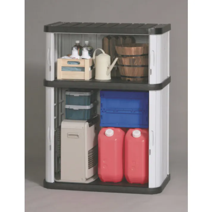 【CAINZ-DASH】アイリスオーヤマ 201587 ミニロッカー ML-1250V ブラック/グレー ML-1250V-B/G【別送品】