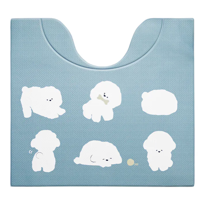 スキマにピタっ!拭けるPVCトイレマット ビション